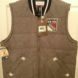 Mitchell and Ness NY Rangers Wool Vest